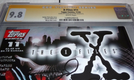 Comics Topps X-Files #11 CGC SS 9.8 Signature Autograph DAVID DUCHOVNY Signed - Image 2