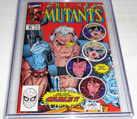 New Mutants #87 1st Cable Appearance CGC Universal Grade Comic 9.8 Marvel POW - Image 3