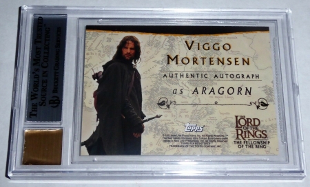 01 Lord of the Rings Fellowship of the Ring Autograph VIGGO MORTENSEN Aragon - Image 4