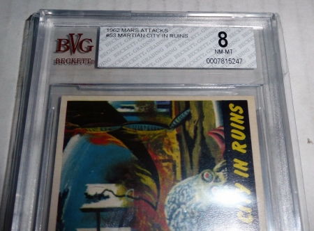 1962 Mars Attacks Martian City in Ruins #48 BVG 8 Like PSA BGS Alien Horror UFO - Image 2