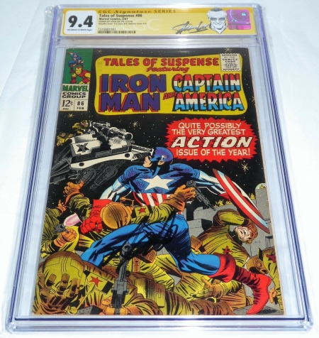 Tales of Suspense #86 CGC Signature Series STAN LEE Double Cover Mandarin 9.4