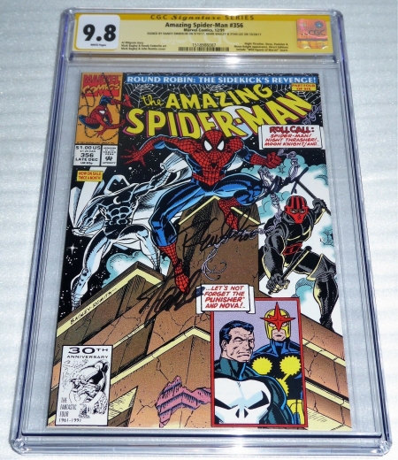 Amazing Spider-Man #356 3x CGC SS Signature Autograph BAGLEY STAN LEE Punisher