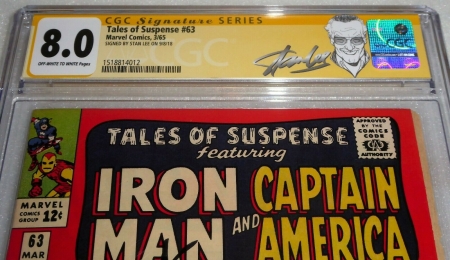 Tales of Suspense #63 CGC SS Signature Autograph STAN LEE 1st Silver Age Capt. - Image 2