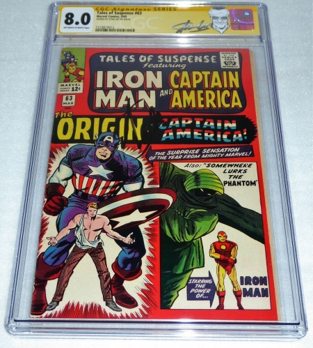 Tales of Suspense #63 CGC SS Signature Autograph STAN LEE 1st Silver Age Capt.