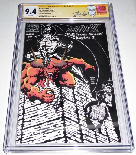 Daredevil #321 CGC SS 9.4 Signature Autograph STAN LEE Glow in the Dark Edition