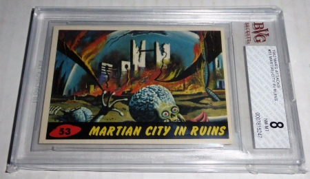 1962 Mars Attacks Martian City in Ruins #48 BVG 8 Like PSA BGS Alien Horror UFO