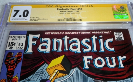 Fantastic Four #93 CGC SS Signature Autograph STAN LEE Story Arena of Death Book - Image 2