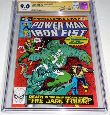 Power Man and Iron Fist #66 CGC SS 3x Signature Autograph STAN LEE SHOOTER KLAUS