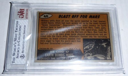 1962 Mars Attacks Blast off for Mars Card #46 BVG 8 Like PSA BGS Alien Horror - Image 4