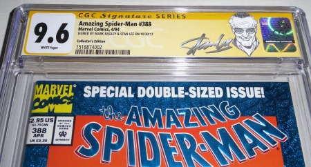 Amazing Spider-Man #388 Collector's Edition  CGC 2x SS Signature STAN LEE Venom - Image 2