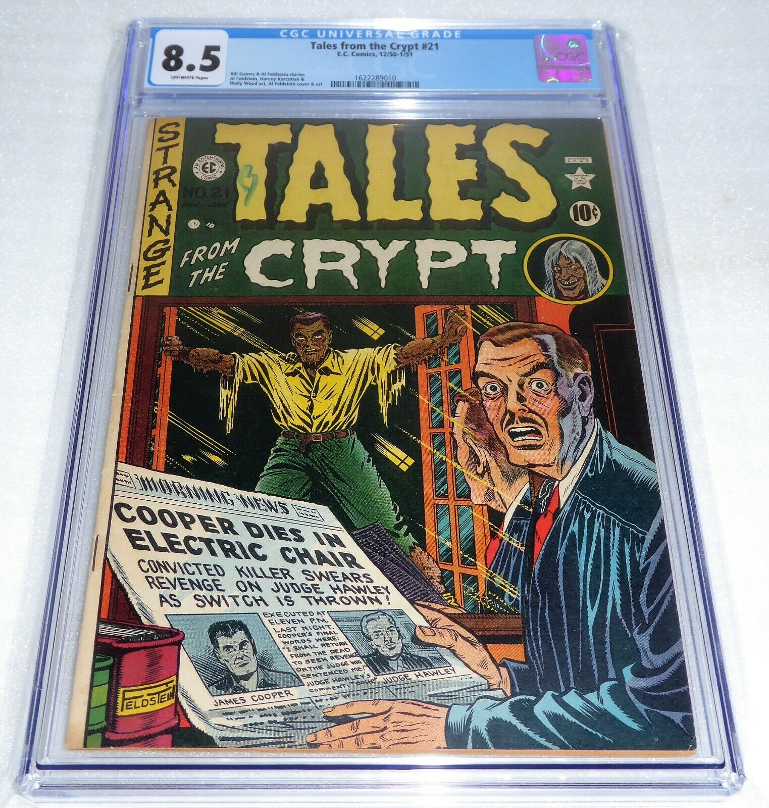 Tales From The Crypt 21 Universal Grade Comic 8 5 Cooper Gets