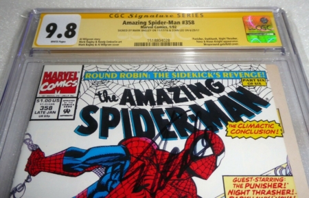 Amazing Spider-Man #358 CGC SS Signature Autograph STAN LEE Punisher & Nova 9.8 - Image 2