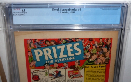 Shock SuspenStories #1 EC Comic CGC Universal Grade 6.5 Classic Electrocution - Image 7