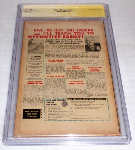 Tales of Suspense #61 CGC SS Signature Autograph STAN LEE Mandarin App. Iron Man - Image 11