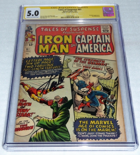 Tales of Suspense #61 CGC SS Signature Autograph STAN LEE Mandarin App. Iron Man
