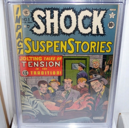 Shock SuspenStories #1 EC Comic CGC Universal Grade 6.5 Classic Electrocution - Image 4