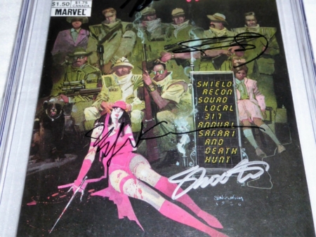 Elektra: Assassin #3 4x CGC SS Signature Autograph STAN LEE SIENKIEWICZ MILLER - Image 5