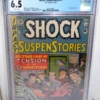 Shock SuspenStories #1 EC Comic CGC Universal Grade 6.5 Classic Electrocution - Image 2