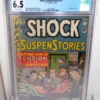 Shock SuspenStories #1 EC Comic CGC Universal Grade 6.5 Classic Electrocution