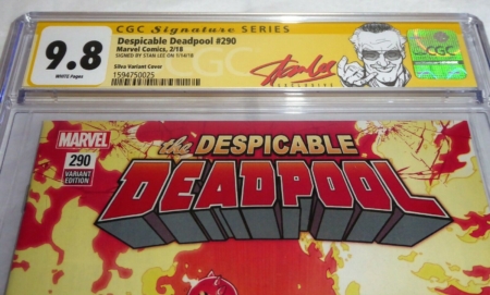 Despicable Deadpool #290 CGC SS Dual Signature Autograph STAN LEE Silva Variant - Image 2