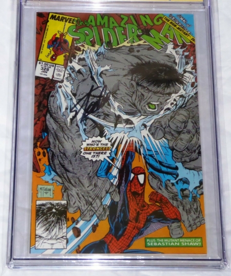 Amazing Spider-Man #328 CGC SS Signature Autograph STAN LEE Grey Hulk McFarlane - Image 2