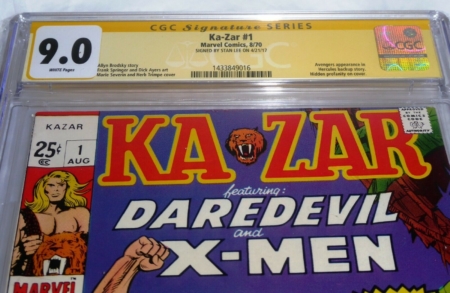 Ka-Zar #1 CGC SS Signature Autograph STAN LEE Avengers App. Hercules Profanity - Image 2