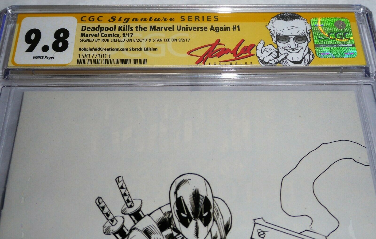 Deadpool Kills The Marvel Universe Again 1 Cgc Ss Stan Lee Liefeld Signature Pyro Comics Comic Books Store