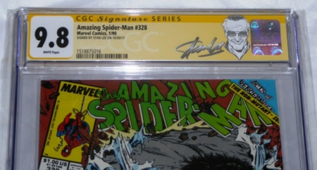 Amazing Spider-Man #328 CGC SS Signature Autograph STAN LEE Grey Hulk McFarlane - Image 3
