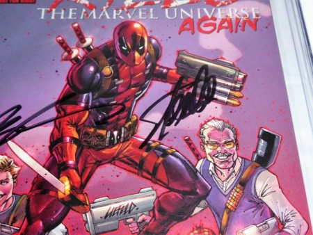 Deadpool Kills The Marvel Universe Again 1 Cgc Ss Signature Liefeld Stan Lee