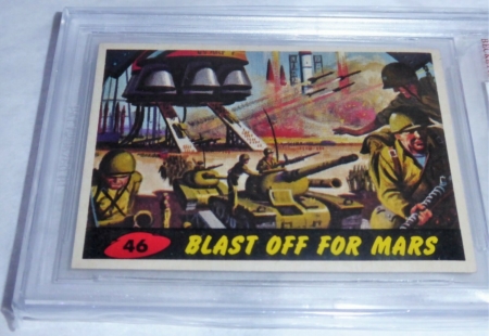 1962 Mars Attacks Blast off for Mars Card #46 BVG 7 Like PSA BGS Alien Horror - Image 2