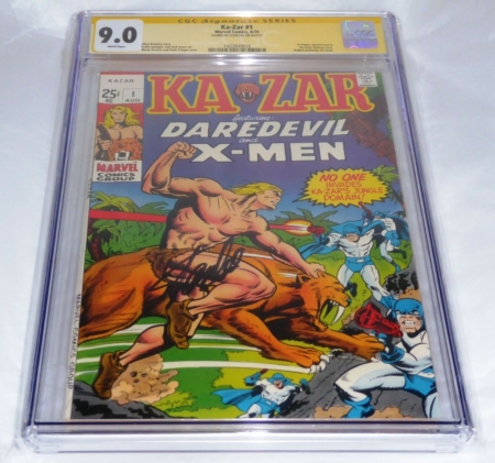 Ka-Zar #1 CGC SS Signature Autograph STAN LEE Avengers App. Hercules Profanity